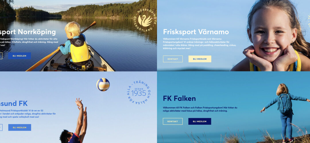 Många nya klubbwebbar